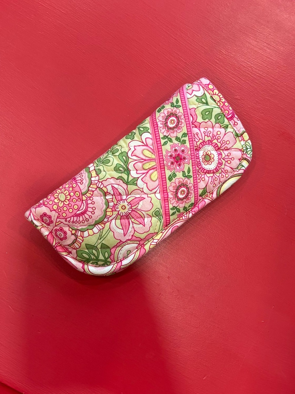 Vera Bradley Petal Pink Double Glasses Case Vintage HTF